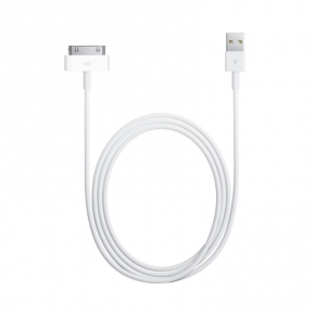 USB - Apple Dock Connector дата-кабель MA591 1 м, белый
