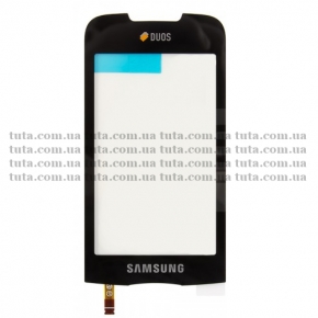 Сенсорный экран (тачскрин) для Samsung GT-B7722i Duos черный, оригинальный