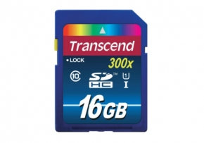 Карта памяти Transcend SDHC 16GB Class 10 UHS-I Premium 300x (TS16GSDU1)