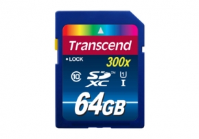 Карта памяти Transcend SDHC 64GB Class 10 UHS-I Premium 300x (TS64GSDU1)
