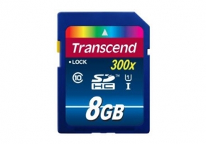 Карта памяти Transcend SDHC 8GB Class 10 UHS-I Premium 300x (TS8GSDU1)